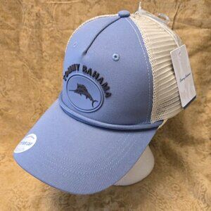 TOMMY BAHAMA “Tip Your Cap” Marlin Logo - Men's Blue Trucker/Baseball Hat/Cap. N